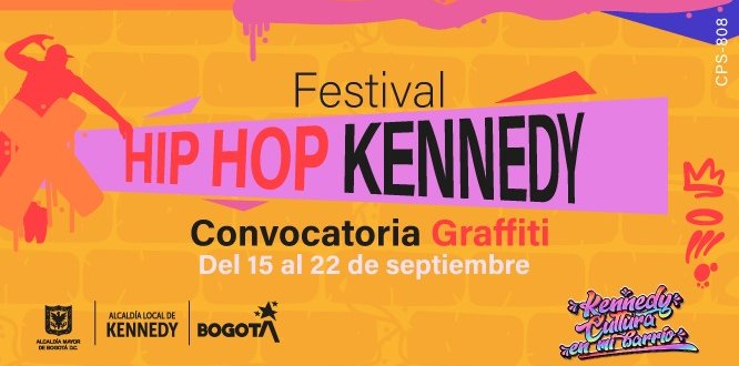 Aquí te podrás inscribir para hacer parte del Festival Hip Hop Kennedy en el componente de grafiti