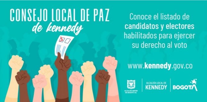 Conoce el listado de candidatos y electores habilitados del Consejo Local de Paz 