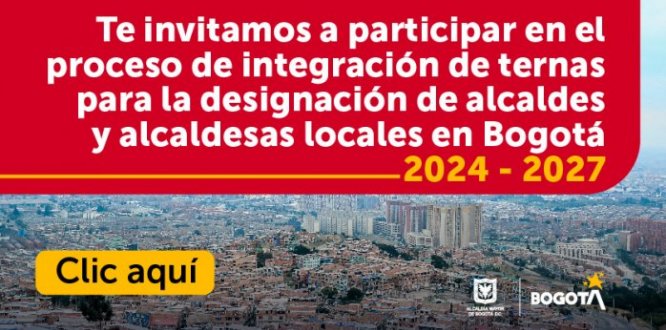 Bogotá inicia el proceso de convocatoria para seleccionar el alcalde o alcaldesa de sus 20 localidad