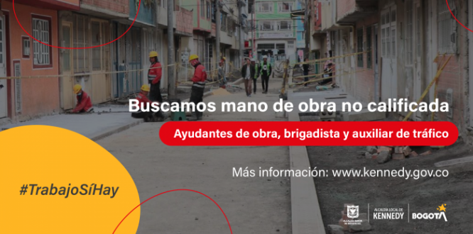 #TrabajoSíHay | Se busca mano de obra no calificada para la construcción del colegio Ferrol La Paz