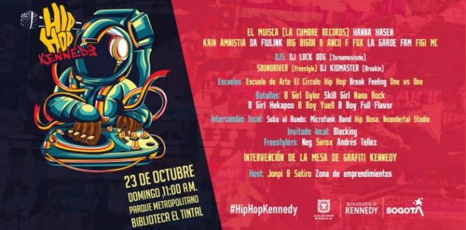 Hip Hop Kennedy 2022 se tomará el parque El Tintal este 23 de octubre