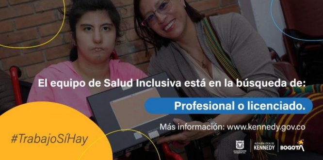 #TrabajoSíHay | Estamos en la búsqueda de un profesional en Ciencias Sociales, Educación y/o Salud