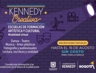 Inscripciones: Escuelas de formación artística y cultural 'Kennedy Creativa'