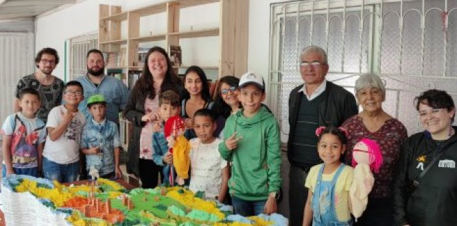 Con 2.000 libros se inauguró la biblioteca comunitaria del barrio María Paz en Kennedy 