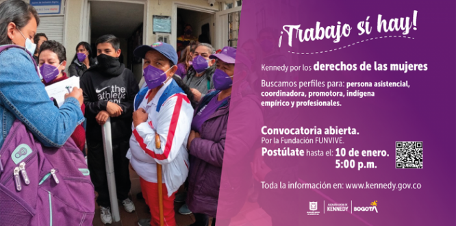 Para las mujeres de Kennedy decimos #TrabajoSíHay