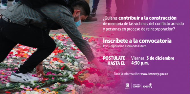 ¿Tienes una iniciativa artística de memoria, paz y reconciliación en Kennedy? Con esta convocatoria la podrás fortalecer