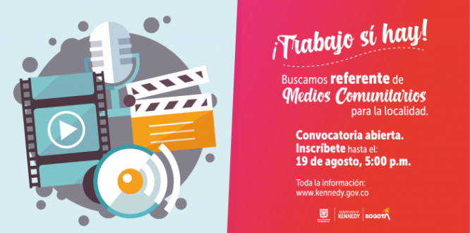 Imagen En la Alcaldía Local de Kennedy buscamos referente de Medios Comunitarios En la Alcaldía Local de Kennedy buscamos referente de Medios Comunitarios