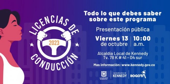 Te invitamos a la presentación pública del programa de licencias de conducción