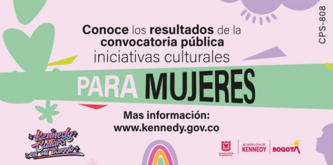 Conoce los resultados de la entrega de iniciativas culturales del componente para mujeres