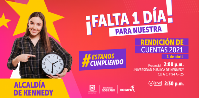 ¡La espera acabó! Este 1 de abril será nuestra Rendición de Cuentas 2021