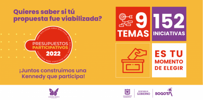 Por WhatsApp, internet o presencial: Así podrás votar por los Presupuestos Participativos en Kennedy