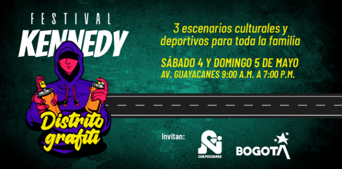 Este 4 y 5 de mayo agéndate con el Festival Kennedy Distrito Grafiti