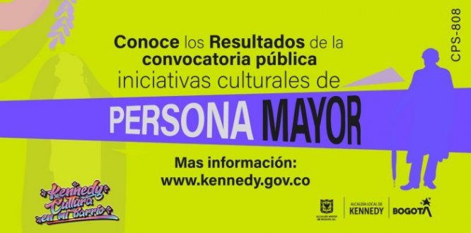 Conoce los resultados de la entrega de iniciativas culturales del componente para persona mayor