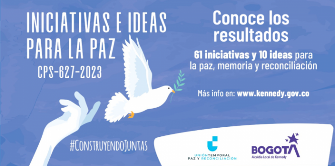 Conoce las iniciativas e ideas para la paz seleccionadas en Kennedy