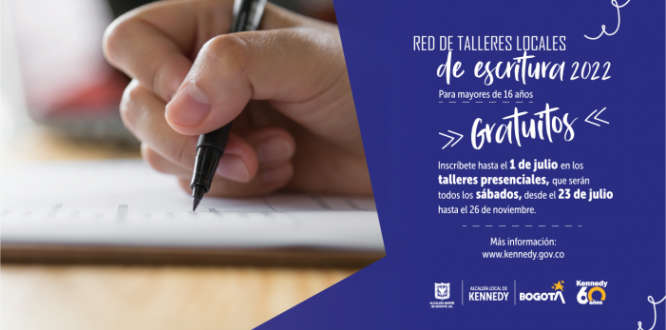 Inscríbete en los talleres gratuitos de creación literaria 