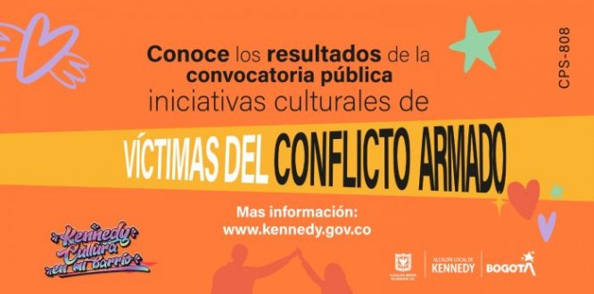 Conoce los resultados de la entrega de iniciativas culturales del componente para víctimas del conflicto armado de Kennedy