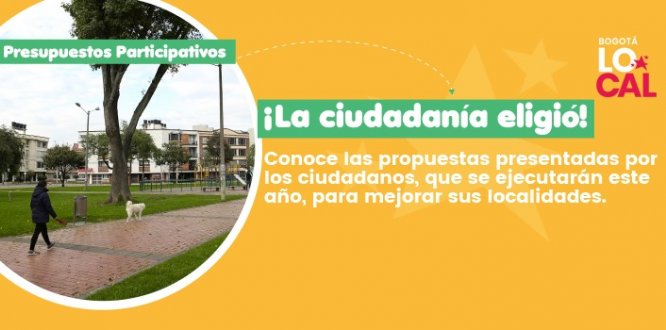 Propuestas ganadoras presupuestos participativos 2020 Kennedy 