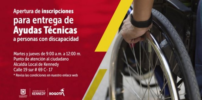 Imagen Alcaldía de Kennedy abrió inscripciones para entregar ayudas técnicas a personas con discapacidad Alcaldía de Kennedy abrió inscripciones para entregar ayudas técnicas a personas con discapacidad