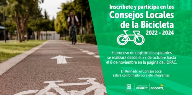 ¿Quieres ser uno de los siete integrantes del Consejo Local de la Bicicleta de Kennedy? Inscríbete hasta el 8 de noviembre