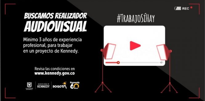 ¿Eres un duro en Premiere Pro, After Effects y Photoshop?: En la Alcaldía Local de Kennedy buscamos Realizador Audiovisual | #TrabajoSíHay