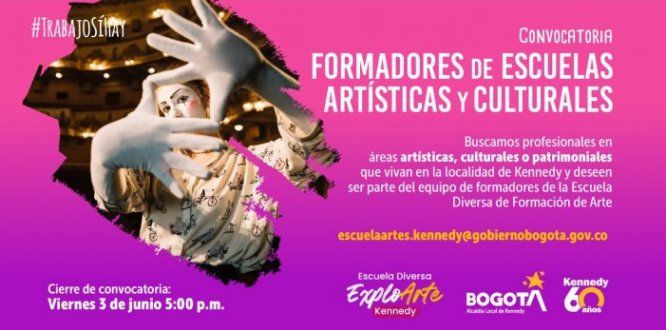 ¿Eres profe en formación artística o cultural? ¡Ojo #TrabajoSíHay!