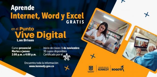Si vives en Kennedy podrás aprender de internet, Word y Excel ¡gratis!