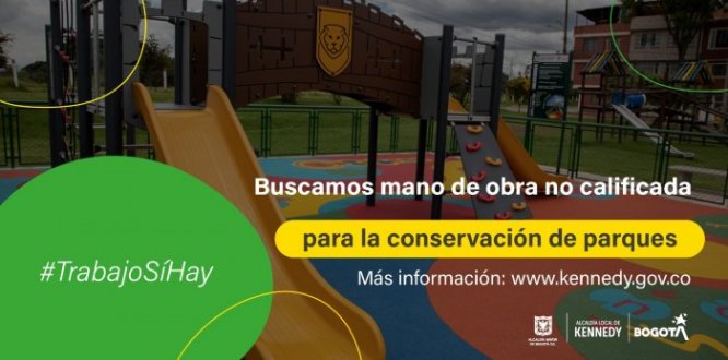 Imagen #TrabjosíHay | Se busca mano de obra no calificada para construir parques en Kennedy #TrabjosíHay | Se busca mano de obra no calificada para construir parques en Kennedy