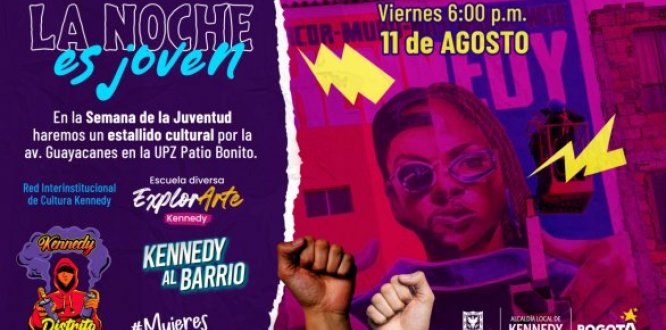Este 11 de agosto 'La Noche es Joven' en Kennedy