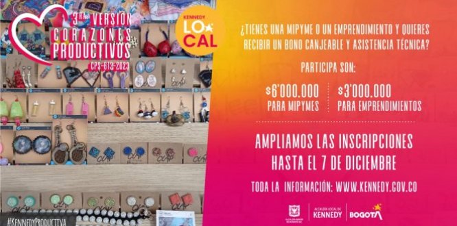 Imagen Regresó Corazones Productivos, el programa en Kennedy que entrega $ 6 millones a mipymes y $ 3 millones a emprendimientos