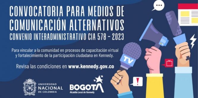¿Eres medio comunitario local? Te invitamos a participar de este convenio interadministrativo con la Universidad Nacional