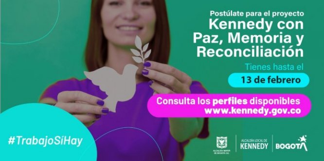 #TrabajoSíHay | Se buscan constructores de paz