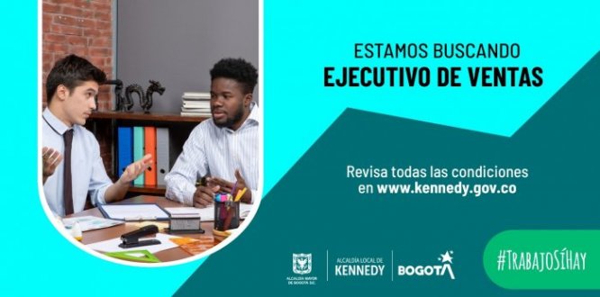 #TrabajoSíHay | Se requiere ejecutivo de ventas uno a uno en Bogotá