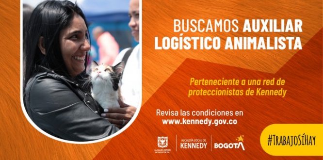 #TrabajoSíHay | Buscamos auxiliar logístico animalista