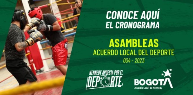 Asiste a las asambleas del Acuerdo Local del Deporte en Kennedy