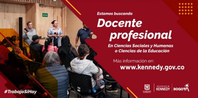 #TrabajoSíHay | Buscamos docentes profesionales en Ciencias Sociales y Humanas o Educación