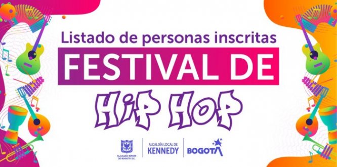 Resultados de personas inscritas en el Festival de Hip Hop