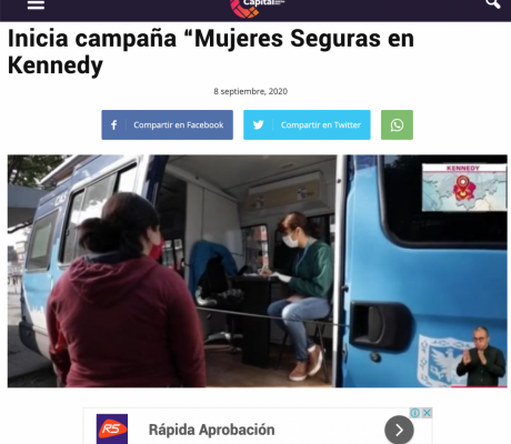 Inicia campaña “Mujeres Seguras en Kennedy"