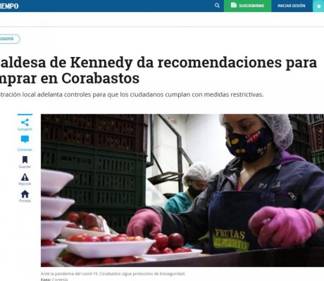 Alcaldesa de Kennedy da recomendaciones para comprar en Corabastos