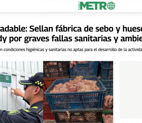 Desagradable: Sellan fábrica de sebo y huesos en Kennedy por graves fallas sanitarias y ambientales.