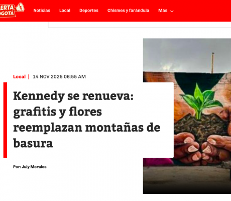Kennedy se renueva: grafitis y flores reemplazan montañas de basura.